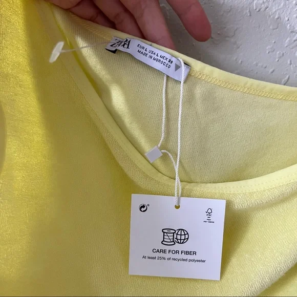 NWT Zara One shoulder tank crop L - Picture 3 of 6